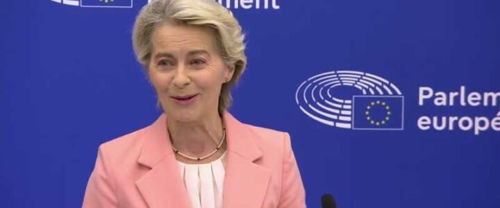 Press conference by President von der Leyen on the next College of Commissioners, Video Screenshot, tags: ursula neues team - Youtube