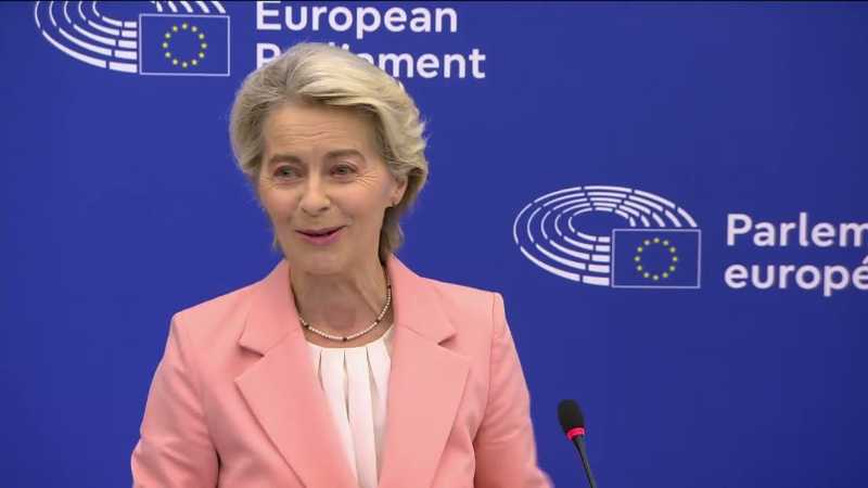 Press conference by President von der Leyen on the next College of Commissioners, Video Screenshot, tags: ursula neues team - Youtube