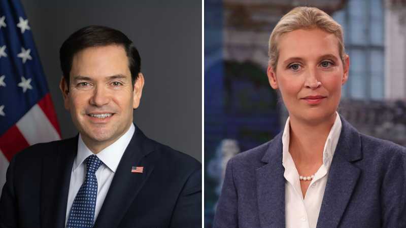 Left: Marco Rubio, Right: Alice Weidel, tags: die als und - CC